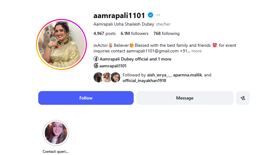 Aamrapali Dubey Biography: Age, Boyfriend, Family, Career and Personal Life of the Bhojpuri Star 5 Screenshot 2026 10 06 085038